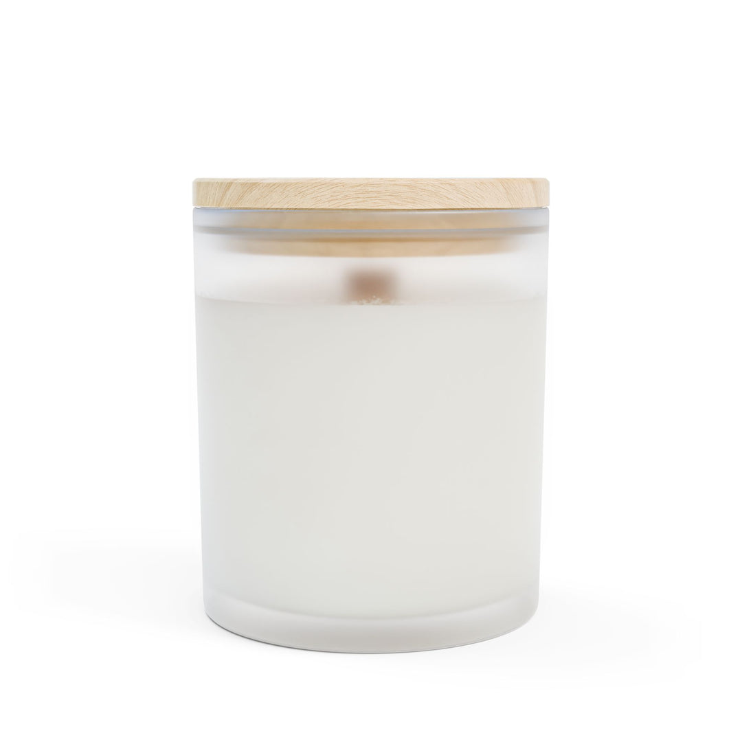 Frosted Glass Candle - 11oz - Soy Wax - Chrysanthemum