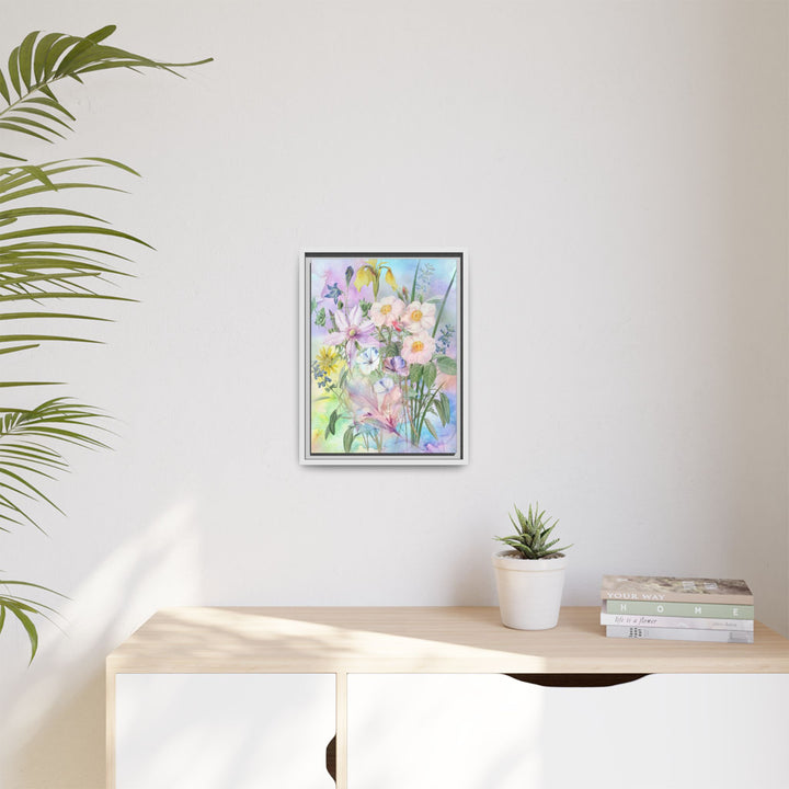 Canvas Wall Art - Sustainably Made Framed Wall Art - Wild Rose Garden