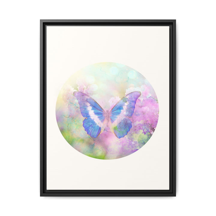 Canvas Wall Art - Sustainably Made Wall Décor - Lilac Butterfly