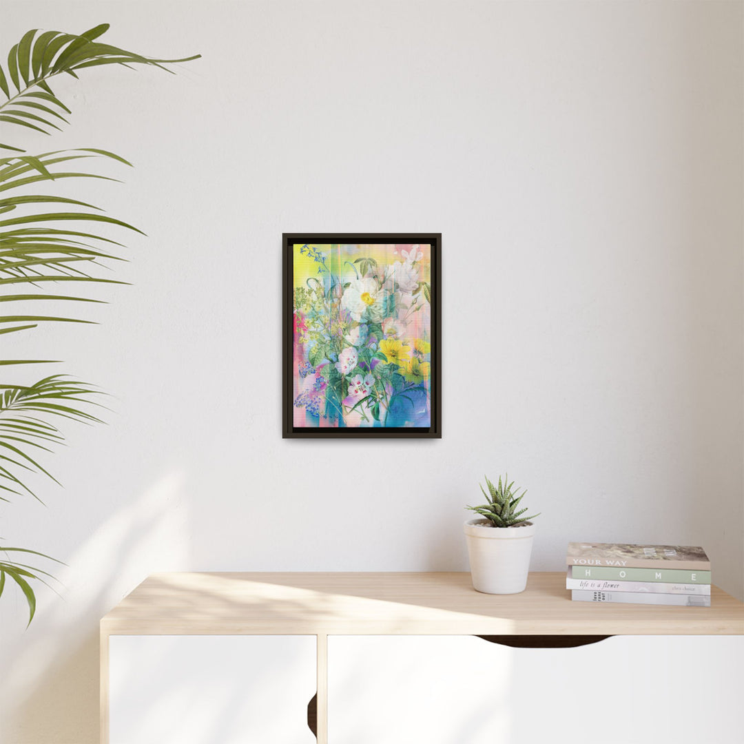 Canvas Wall Art - Sustainably Made Framed Wall Art - Electric Garden