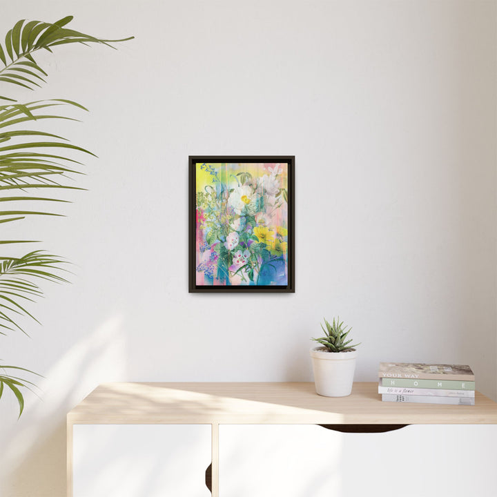 Canvas Wall Art - Sustainably Made Framed Wall Art - Electric Garden