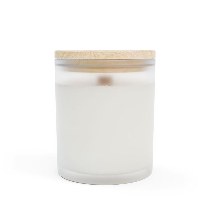 Frosted Glass Candle - 11oz - Soy Wax - Geranium - Gilded Age Collection
