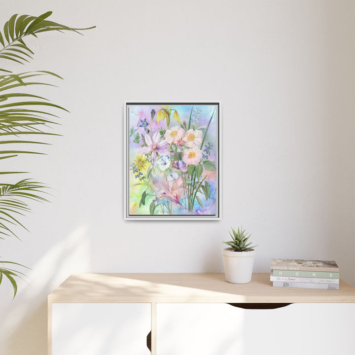 Canvas Wall Art - Sustainably Made Framed Wall Art - Wild Rose Garden