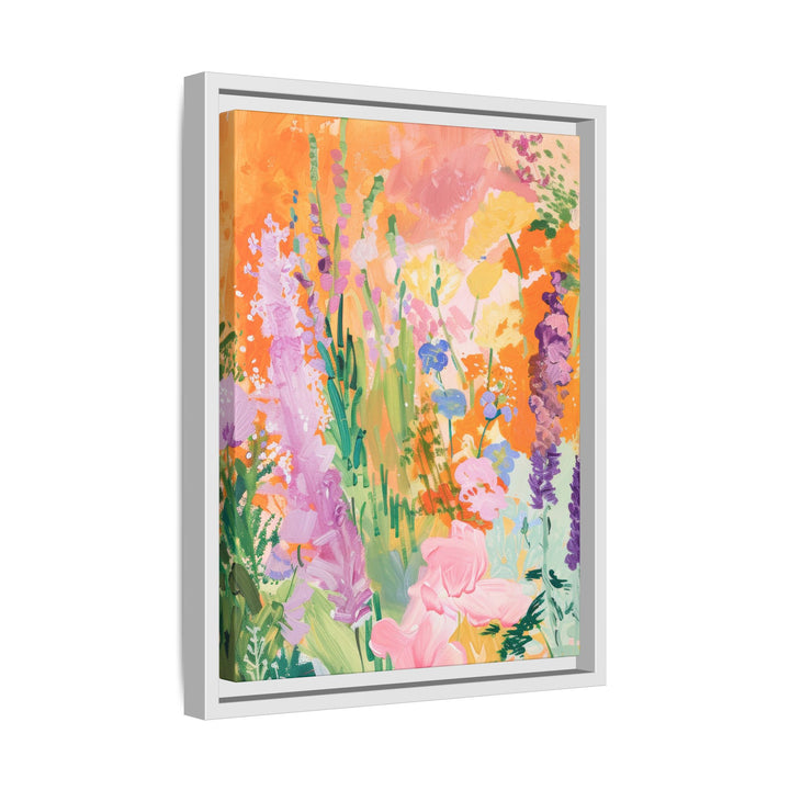 Canvas Wall Art - Sustainably Made Framed Wall Art - Bright Garden