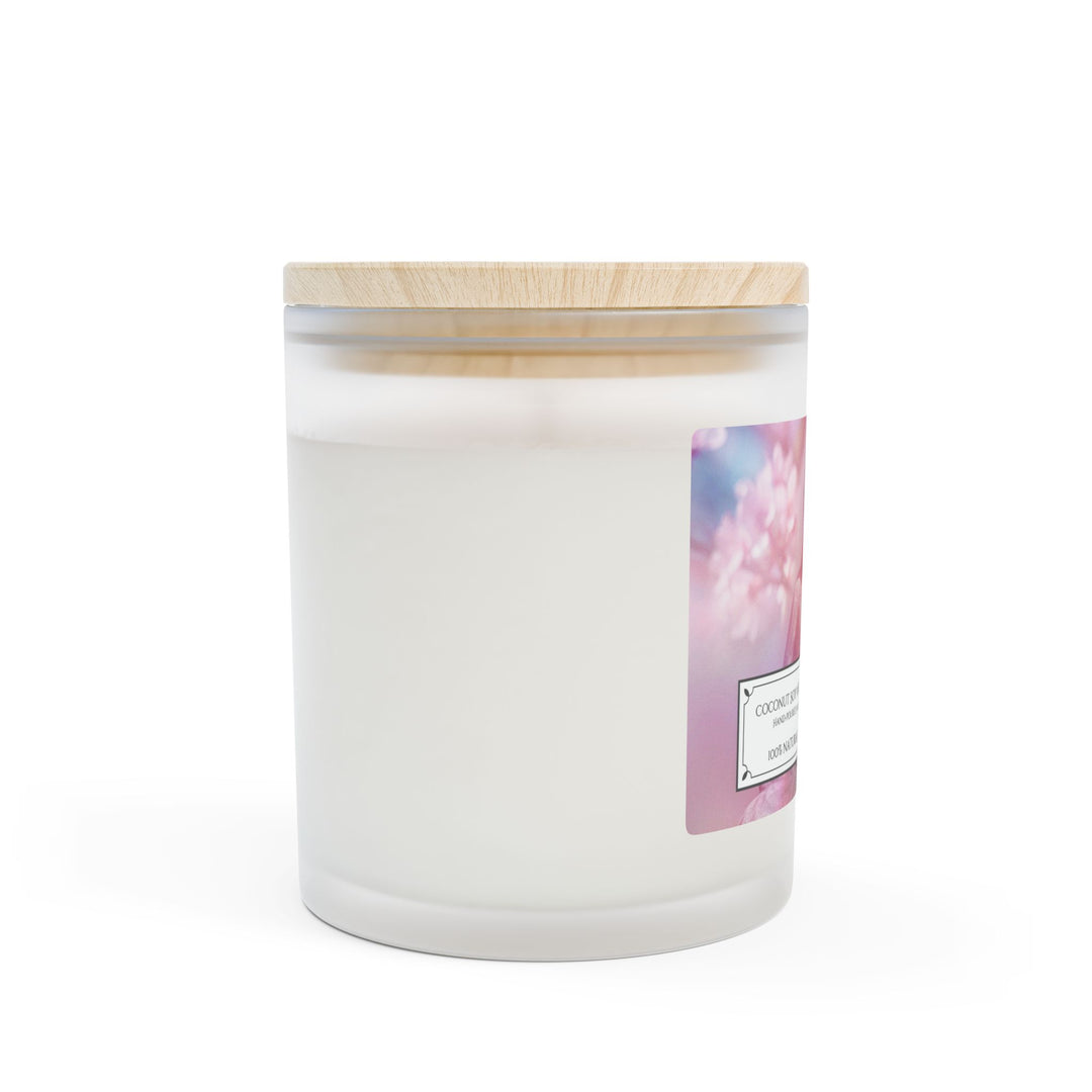 Frosted Glass Candle - 11oz - Vegan Wax - Blossom Buddha