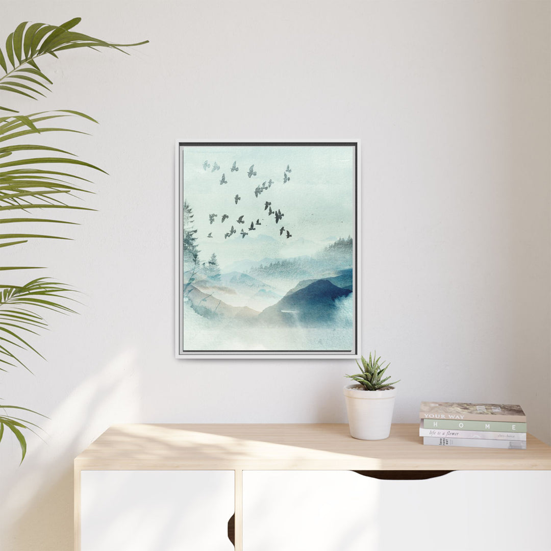 Canvas Wall Art - Sustainably Made Framed Wall Art - Morning Birds