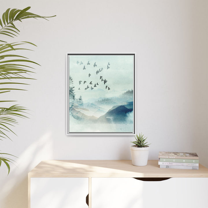 Canvas Wall Art - Sustainably Made Framed Wall Art - Morning Birds