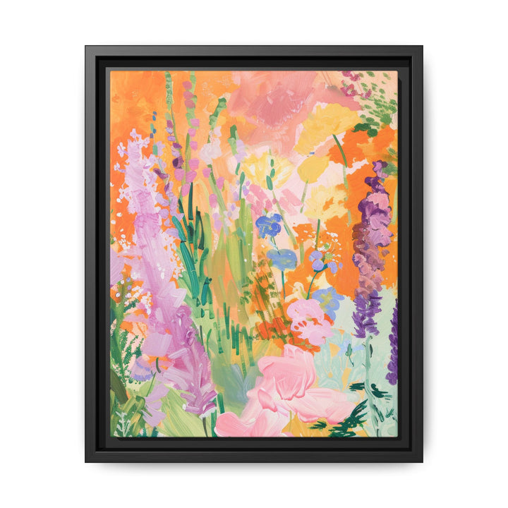 Canvas Wall Art - Sustainably Made Framed Wall Art - Bright Garden