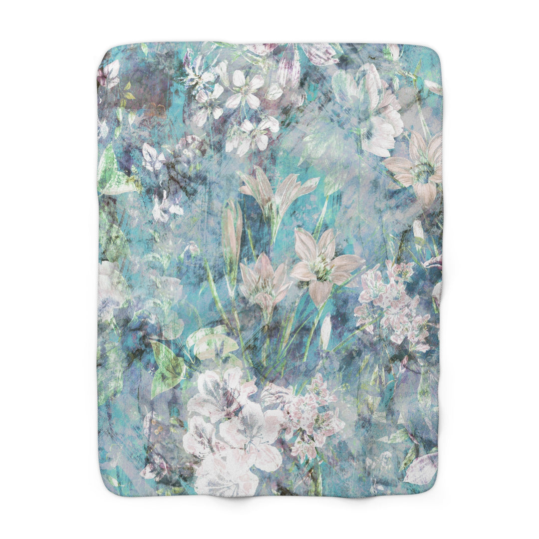 Sherpa Fleece Blanket - Amaryllis