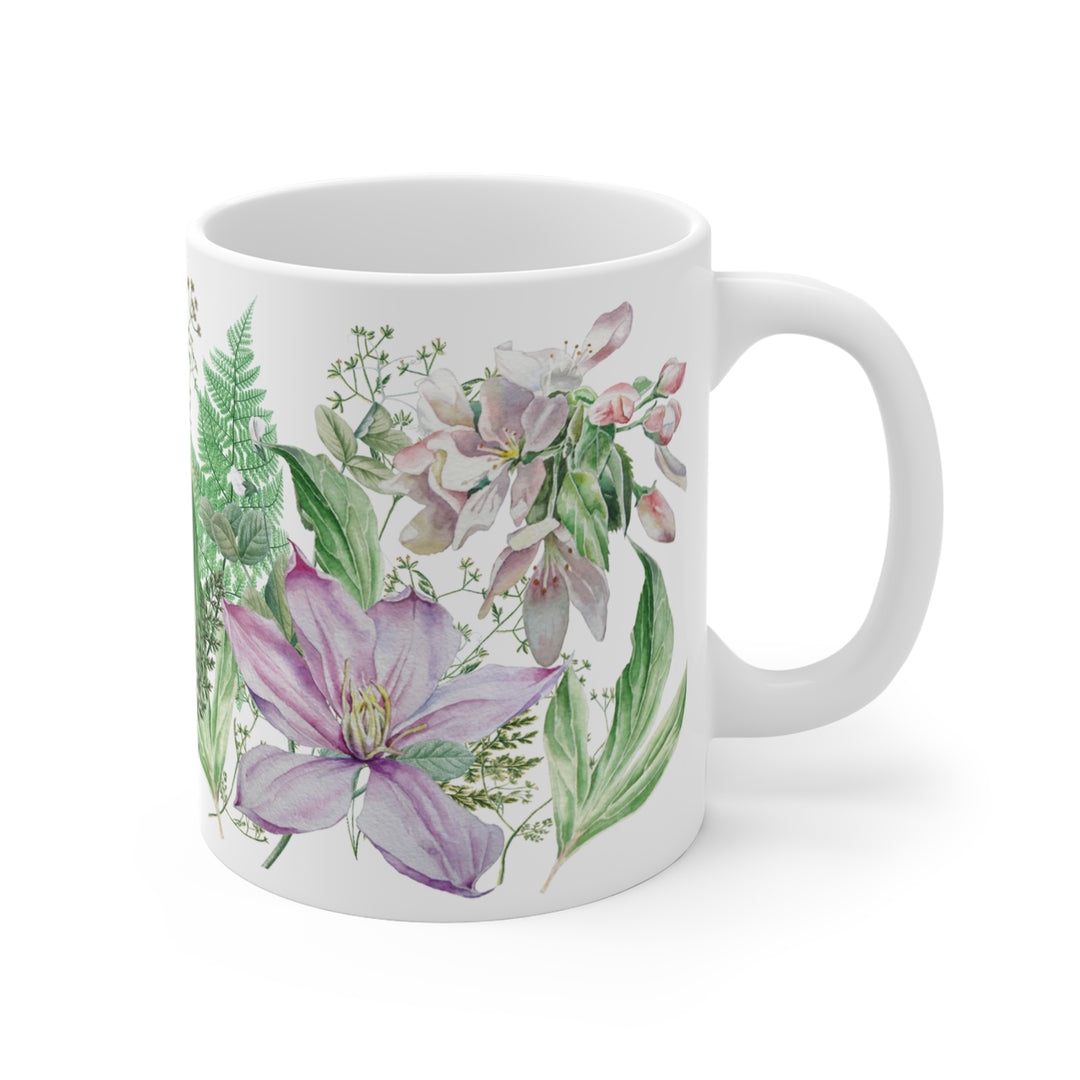 Mug 11oz - Cherry Blossom and Clematis