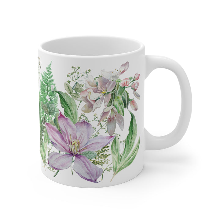 Mug 11oz - Cherry Blossom and Clematis