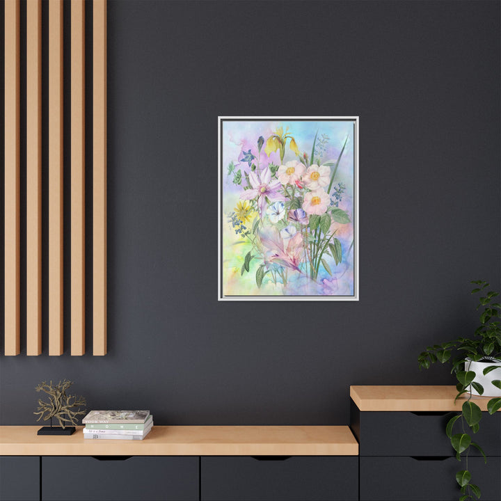 Canvas Wall Art - Sustainably Made Framed Wall Art - Wild Rose Garden
