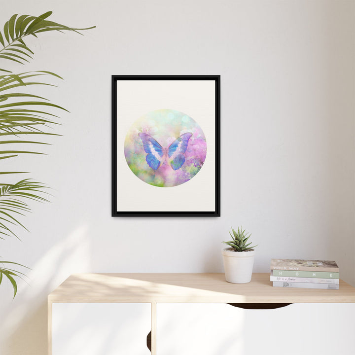 Canvas Wall Art - Sustainably Made Wall Décor - Lilac Butterfly