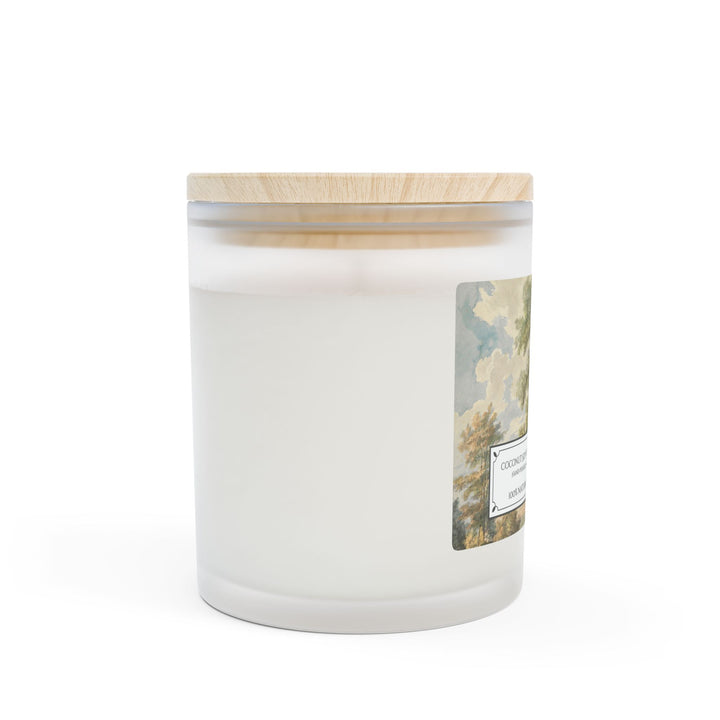 Frosted Glass Candle - 11oz - Vegan Wax - Forest