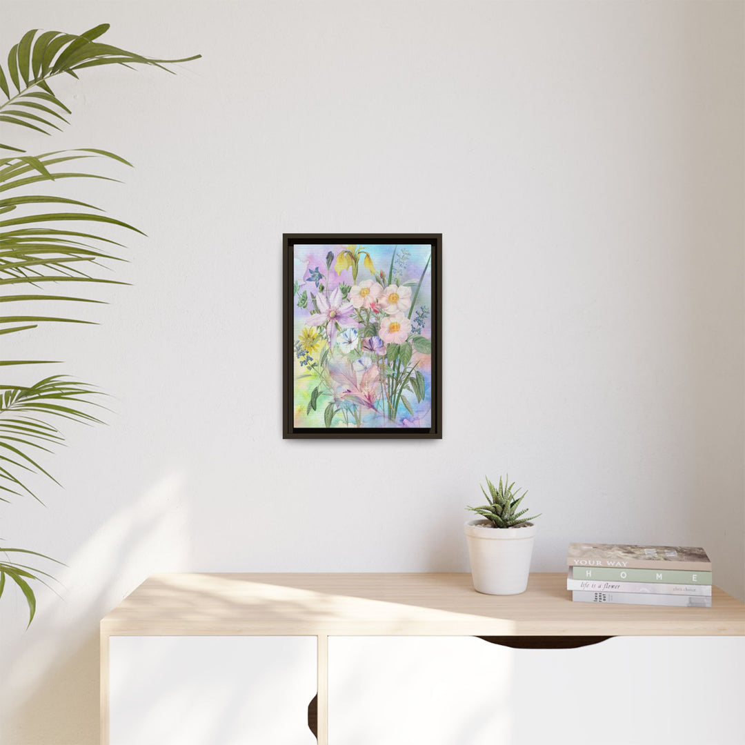 Canvas Wall Art - Sustainably Made Framed Wall Art - Wild Rose Garden