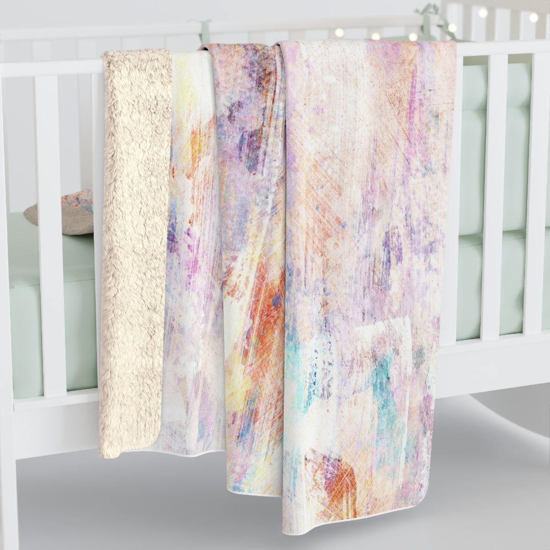 Sherpa Fleece Blanket - Peach Blossom
