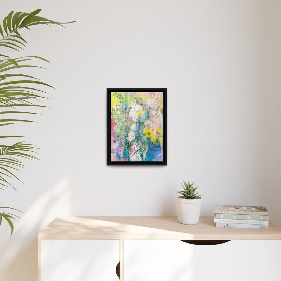 Canvas Wall Art - Sustainably Made Framed Wall Art - Electric Garden