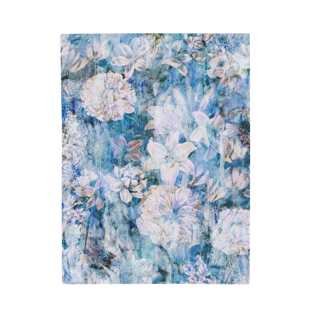 Luxury Velveteen Plush Blanket - Jasmine Evening- Cozy & Soft
