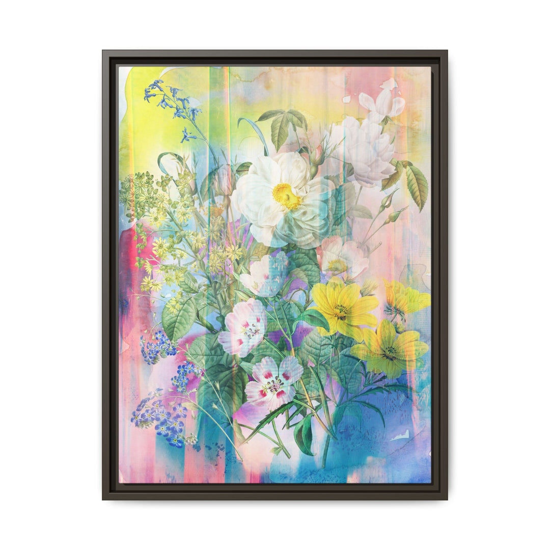 Canvas Wall Art - Sustainably Made Framed Wall Art - Electric Garden