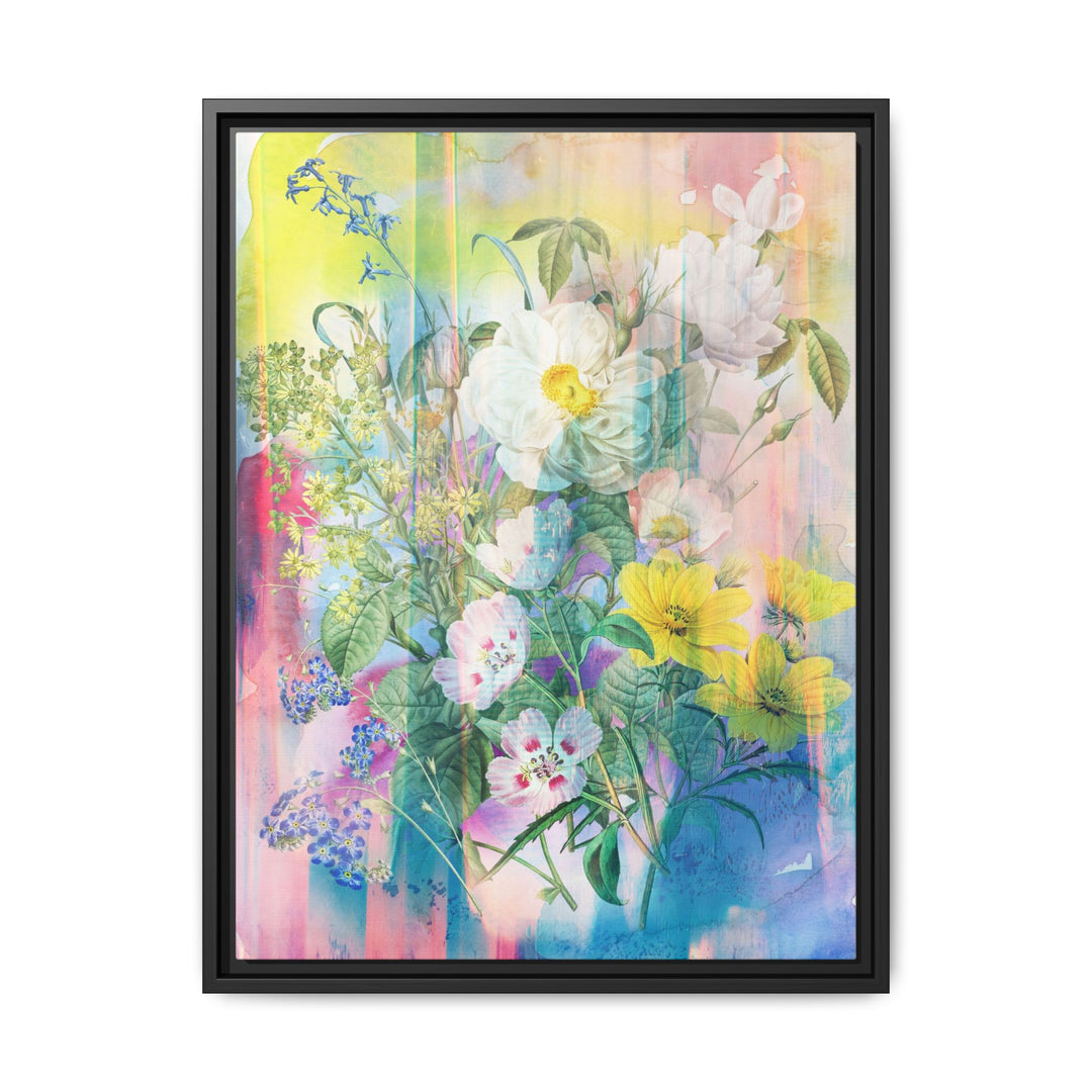 Canvas Wall Art - Sustainably Made Framed Wall Art - Electric Garden