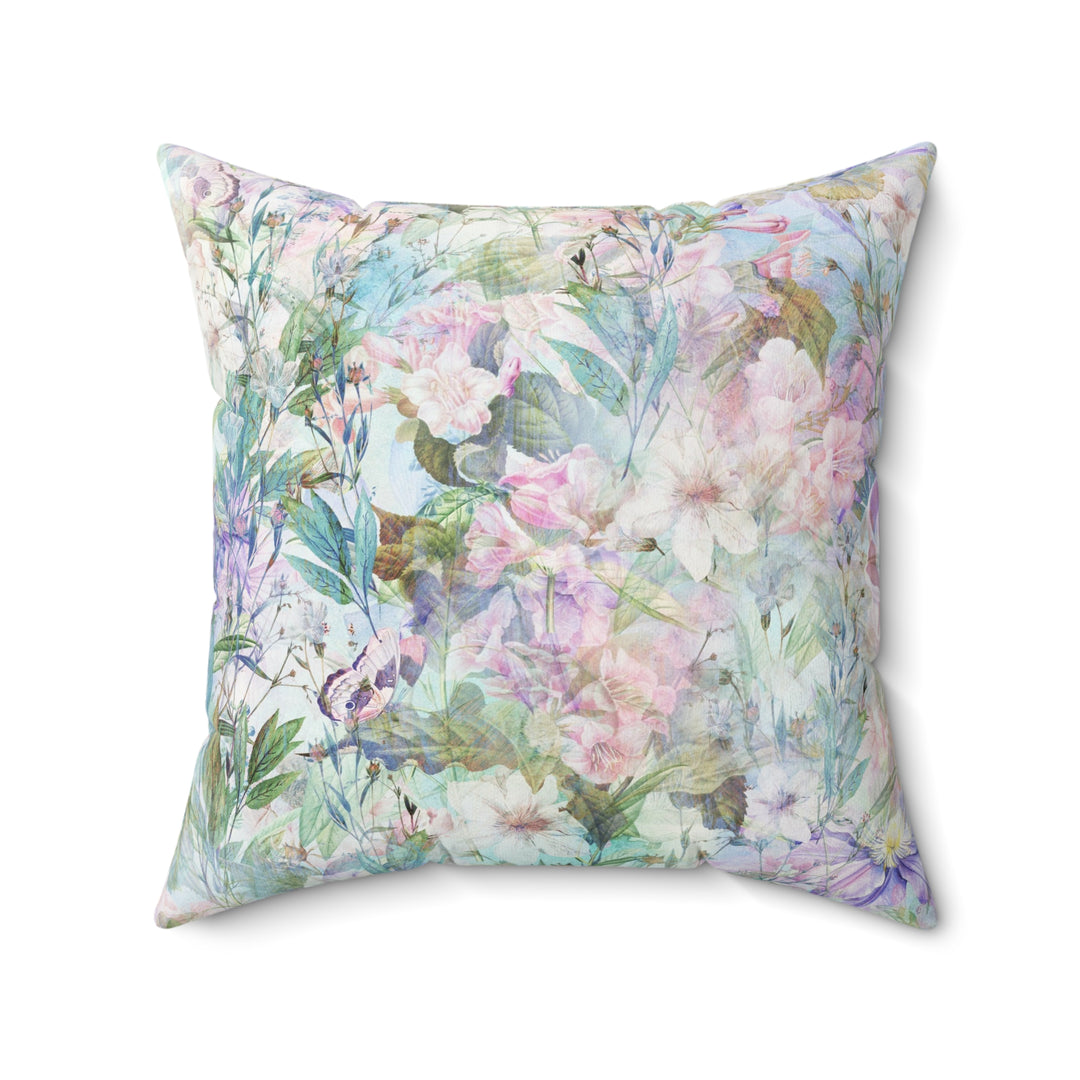 Luxury Faux Suede Pillow - Pastel Summer