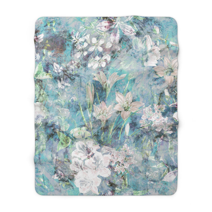 Sherpa Fleece Blanket - Amaryllis