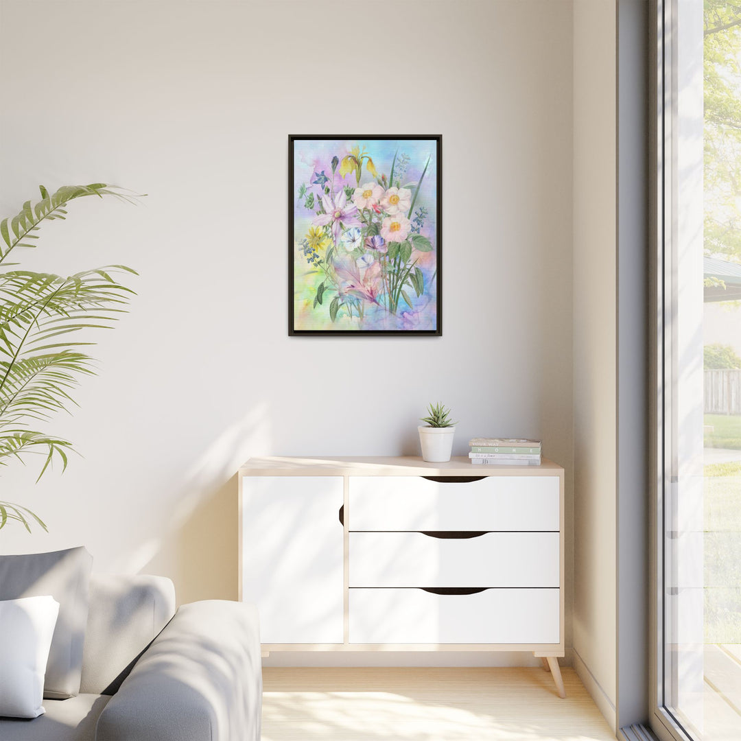 Canvas Wall Art - Sustainably Made Framed Wall Art - Wild Rose Garden