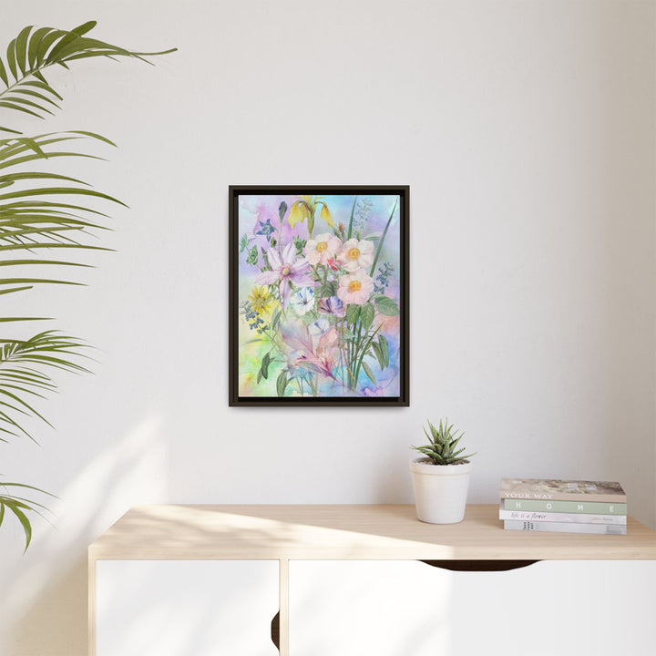 Canvas Wall Art - Sustainably Made Framed Wall Art - Wild Rose Garden