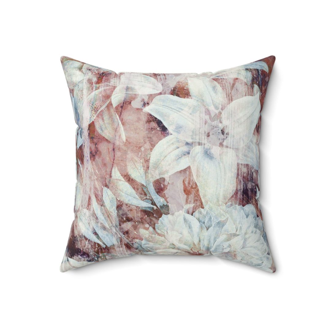 Luxury Faux Suede Pillow - Fall Garden