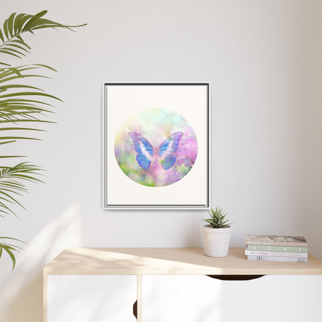 Canvas Wall Art - Sustainably Made Wall Décor - Lilac Butterfly