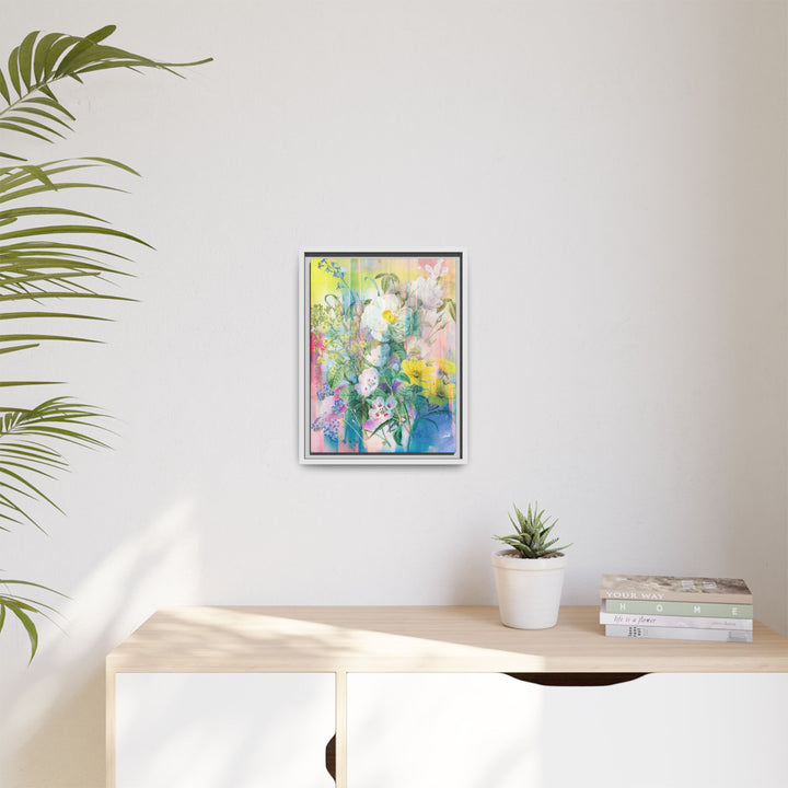 Canvas Wall Art - Sustainably Made Framed Wall Art - Electric Garden