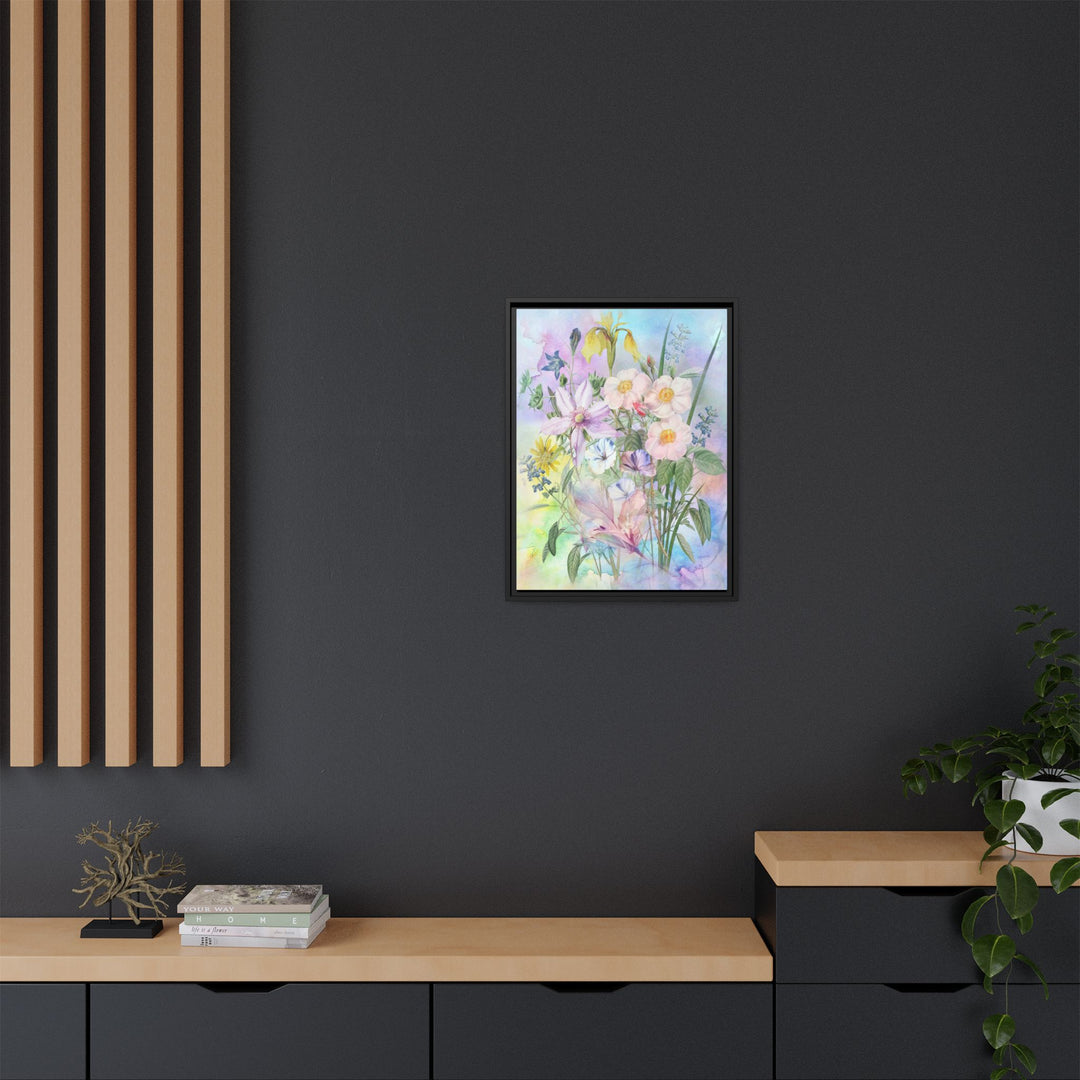 Canvas Wall Art - Sustainably Made Framed Wall Art - Wild Rose Garden