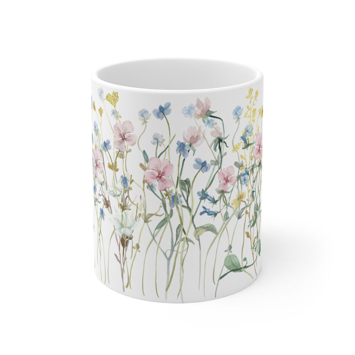 Mug - 11 oz. - BPA-Free - Pastel Wildflowers
