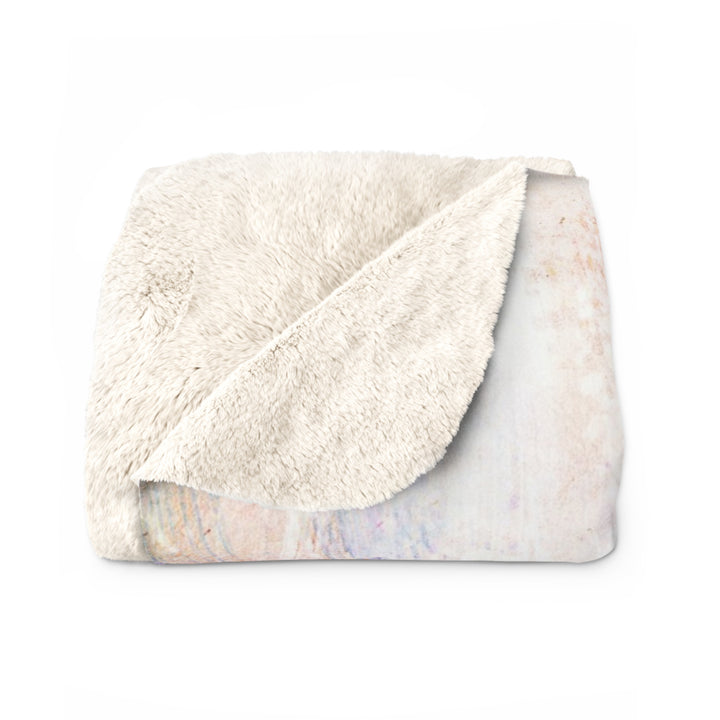 Sherpa Fleece Blanket - Peach Blossom