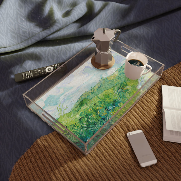 Acrylic Serving Tray - Van Gogh Landscape