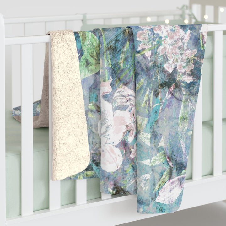 Sherpa Fleece Blanket - Amaryllis