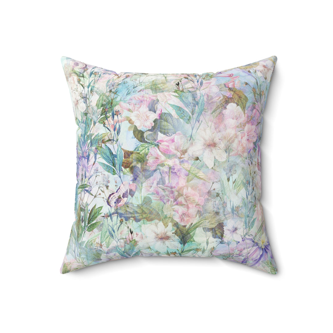 Luxury Faux Suede Pillow - Pastel Summer