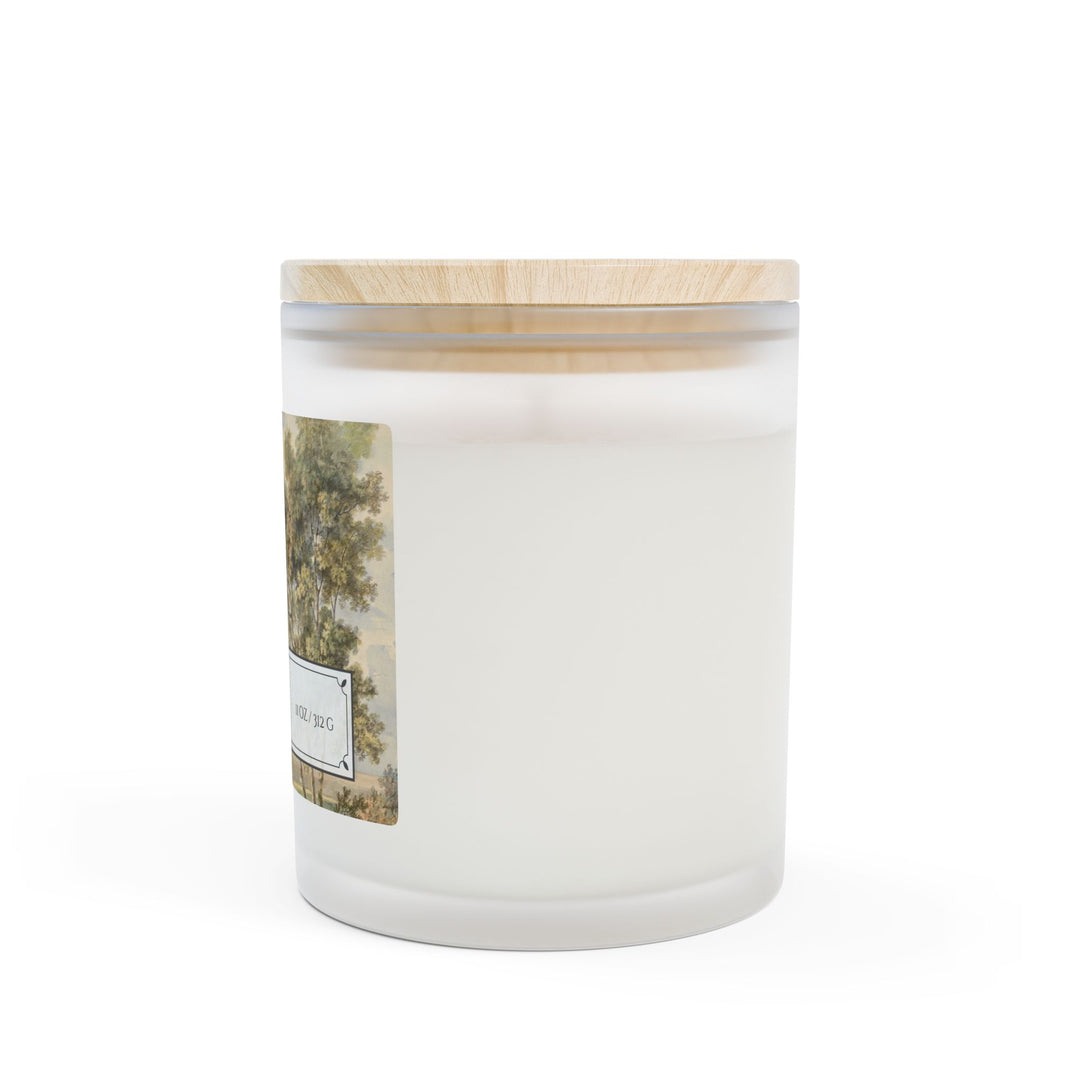 Frosted Glass Candle - 11oz - Vegan Wax - Forest