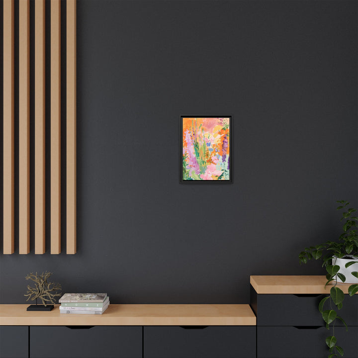 Canvas Wall Art - Sustainably Made Framed Wall Art - Bright Garden
