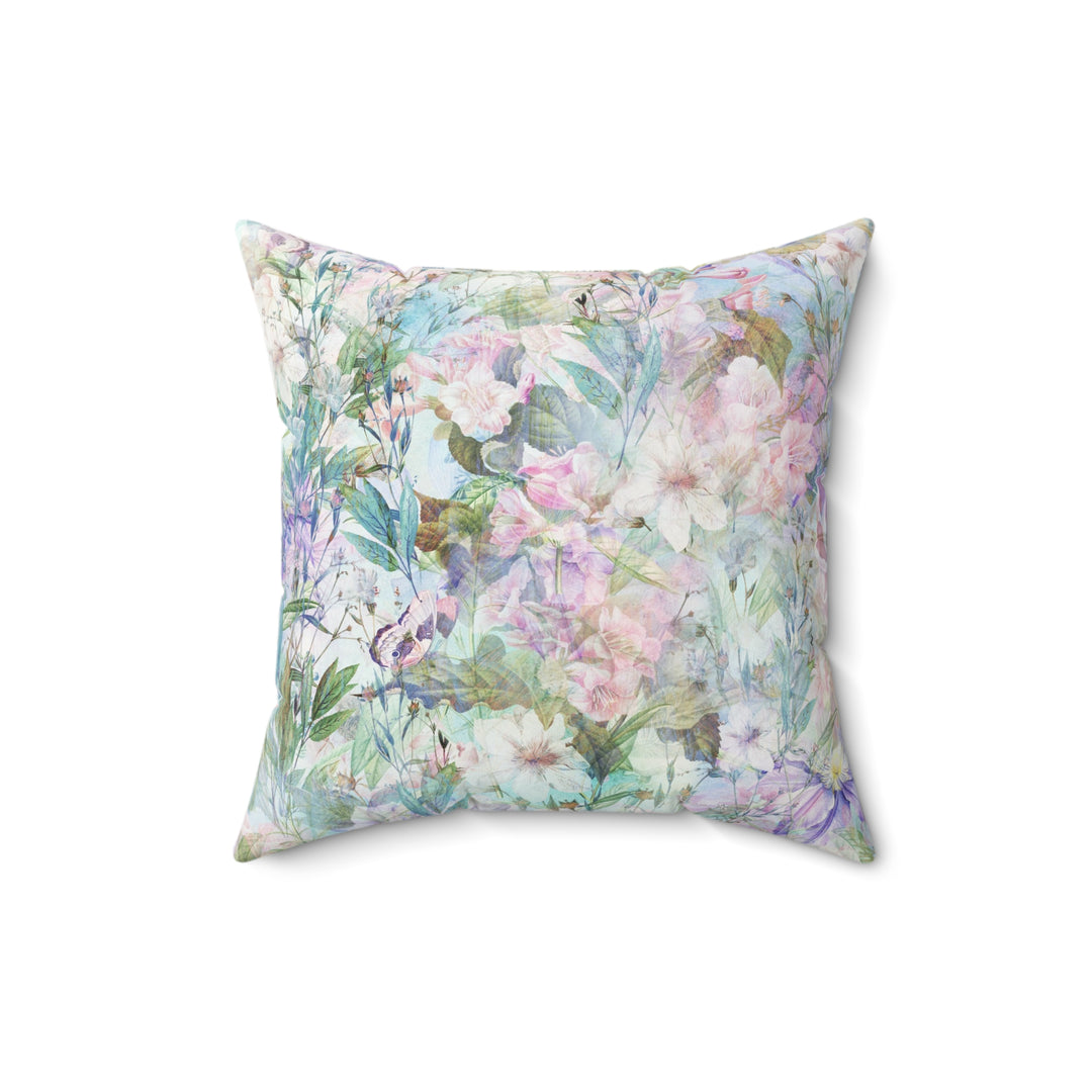 Luxury Faux Suede Pillow - Pastel Summer