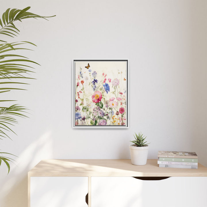 Canvas Wall Art - Sustainably Made Framed Wall Art - Soft Meadow