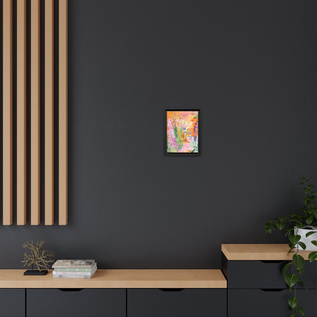 Canvas Wall Art - Sustainably Made Framed Wall Art - Bright Garden