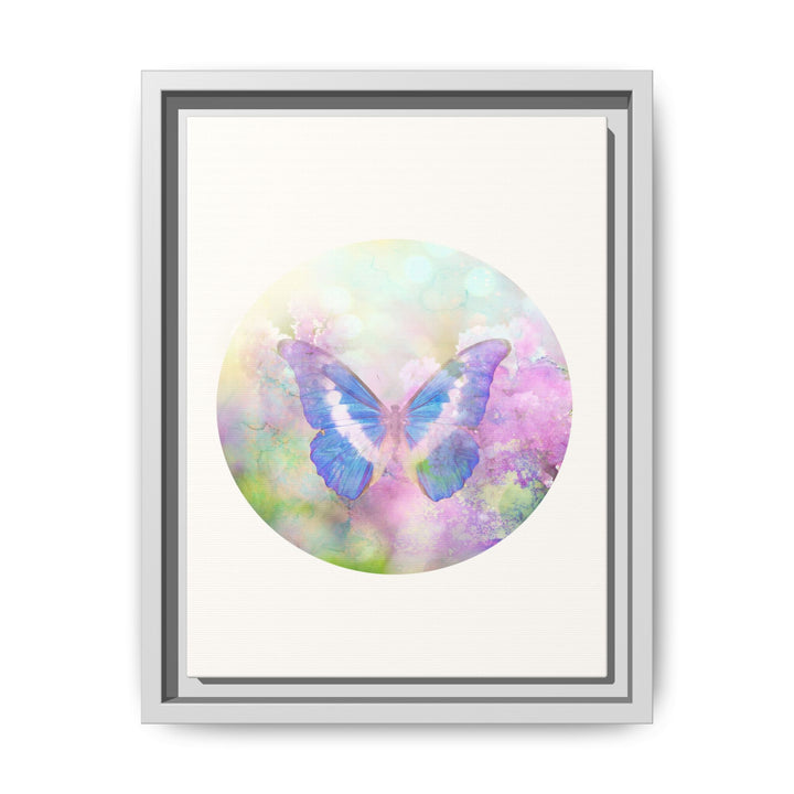 Canvas Wall Art - Sustainably Made Wall Décor - Lilac Butterfly