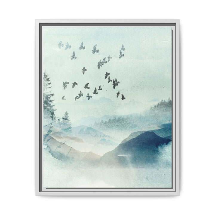 Canvas Wall Art - Sustainably Made Framed Wall Art - Morning Birds