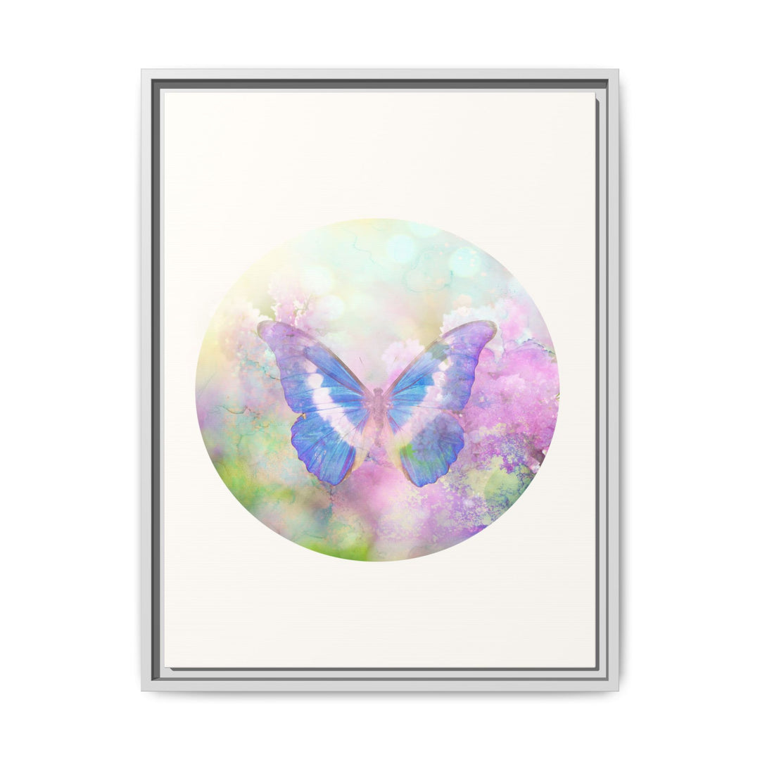 Canvas Wall Art - Sustainably Made Wall Décor - Lilac Butterfly