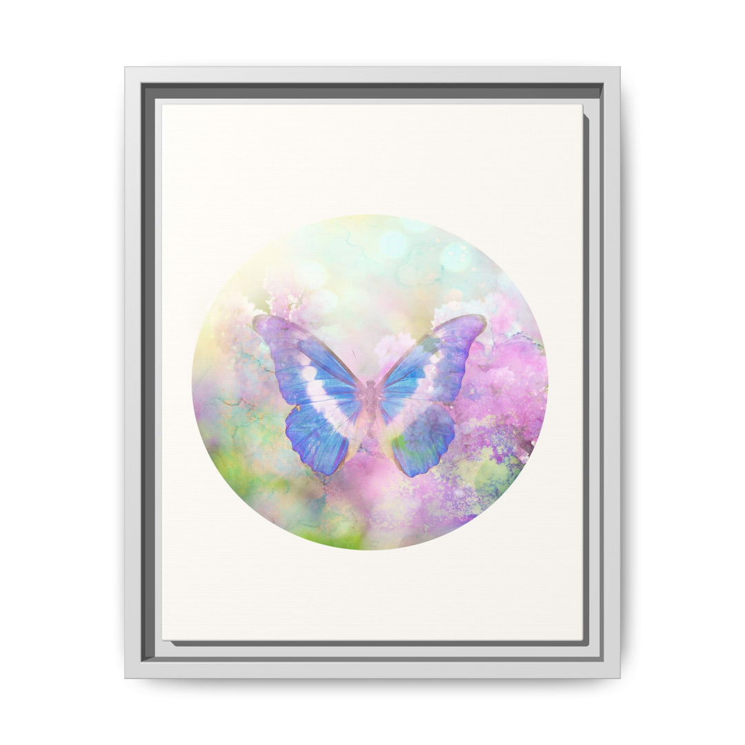 Canvas Wall Art - Sustainably Made Wall Décor - Lilac Butterfly