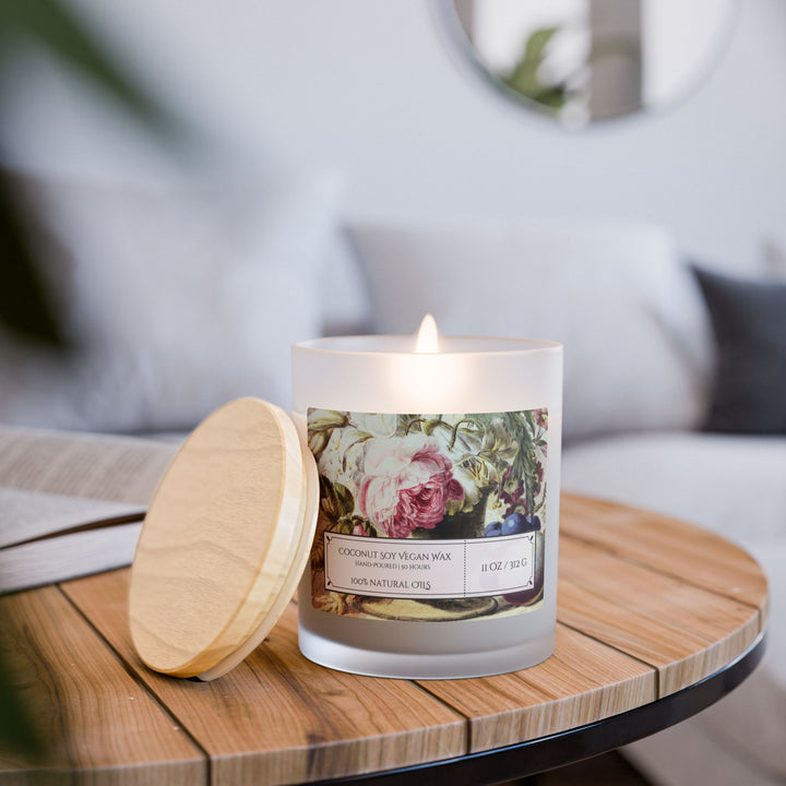 Frosted Glass Candle - 11oz - Soy Wax - Gilded Age Collection