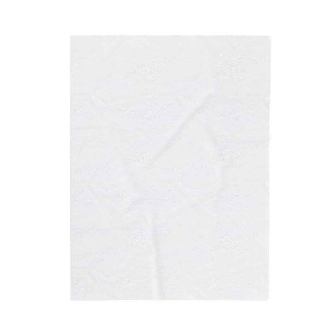 Luxury Velveteen Plush Blanket - Pastel Garden- Cozy & Soft