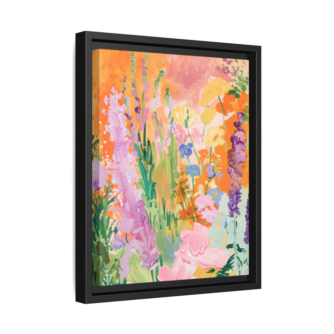 Canvas Wall Art - Sustainably Made Framed Wall Art - Bright Garden