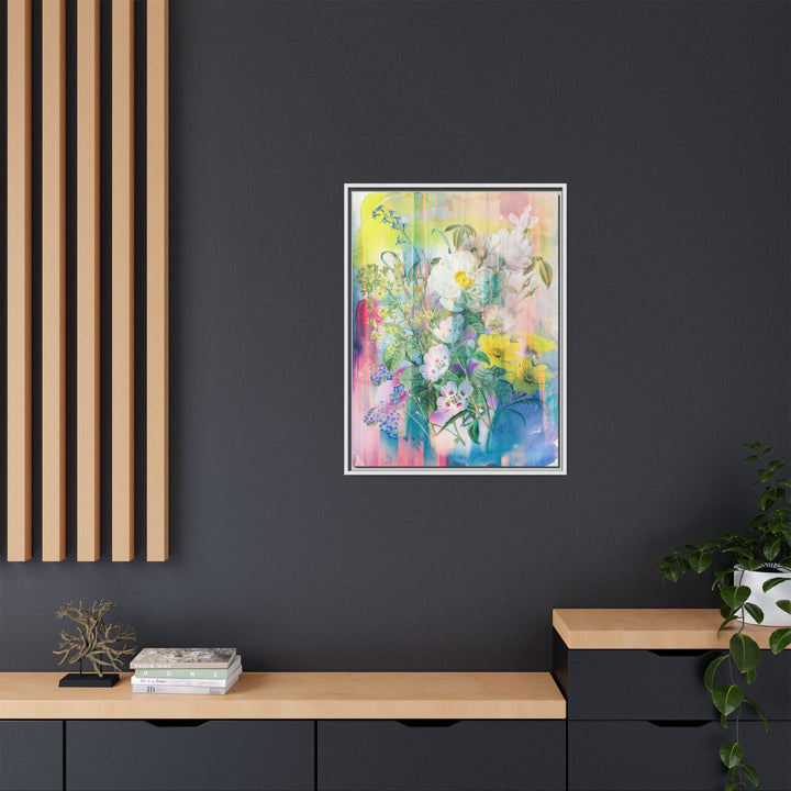 Canvas Wall Art - Sustainably Made Framed Wall Art - Electric Garden
